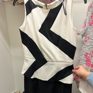 Muse black and white dress